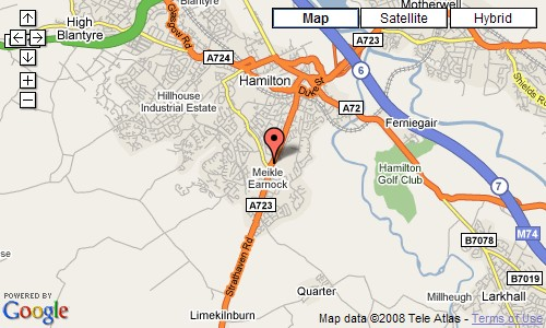Location of the Scottish Homing Union Location of the Scottish Homing Union